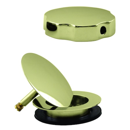 Westbrass European Style Trim for Cable Drive Bath Waste in Polished Brass D50TE-01